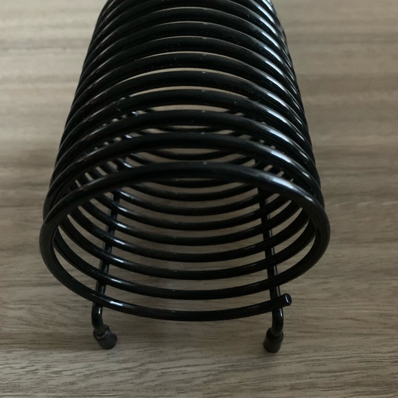 Like New VTG Metal Black Spring Coil Letter Mail File Holder Office Desk Sorter - Picture 5 of 6